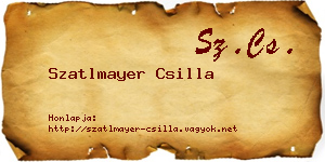 Szatlmayer Csilla névjegykártya